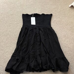 Amazon Black Strapless Dress